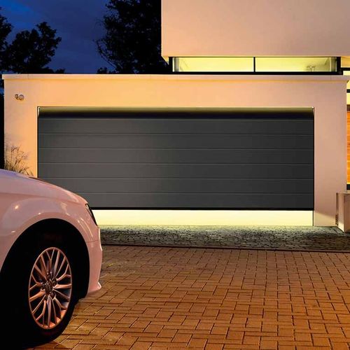 Porte sectionnelle - Hörmann - en aluminium / en acier / pour l'extérieur