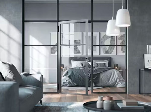 Porte battante - Hörmann - en acier / vitrée / pour l'intérieur