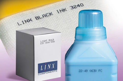 Encre à base de solvant - 3240 - LINX PRINTING TECHNOLOGIES LTD - pour plastique / pour verre / noire