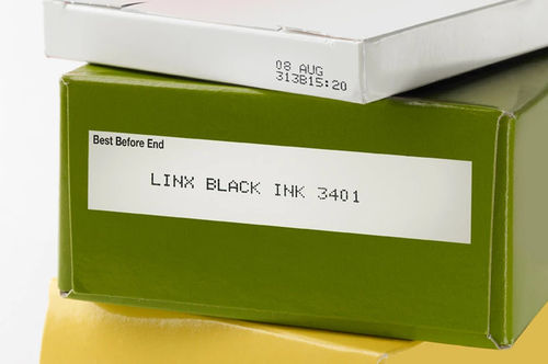 Encre pour impression jet d'encre - 3401 - LINX PRINTING TECHNOLOGIES LTD - à base de solvant / pour carton / noire