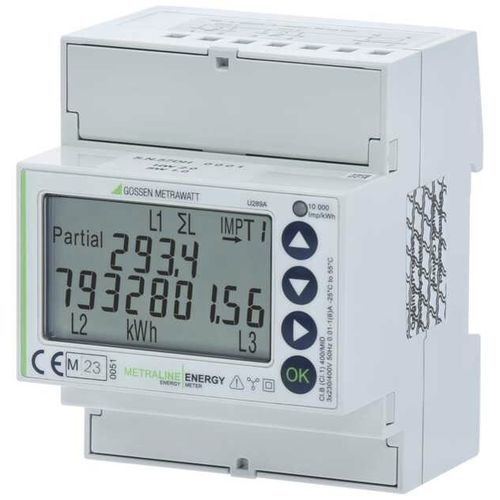 Compteur d'énergie électrique triphasé - U289 B - GOSSEN METRAWATT GmbH - sur rail DIN / Modbus RTU / numérique