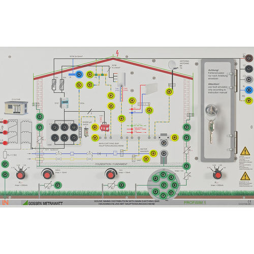 Panneau de démonstration d'installation électrique - PROFiSIM 1 - GOSSEN METRAWATT GmbH
