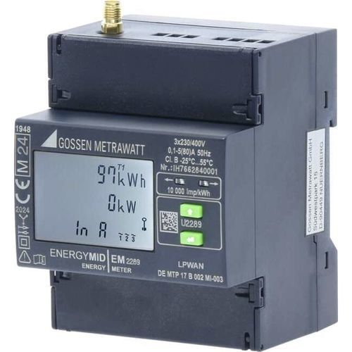 Compteur d'énergie électrique certifié MID - ENERGYMID LPWAN - GOSSEN METRAWATT GmbH - triphasé / sur rail DIN / Modbus