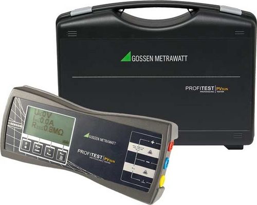 Testeur de sécurité électrique - PROFITEST PVsun   - GOSSEN METRAWATT GmbH - photovoltaïque
