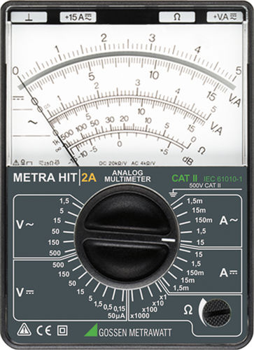 Multimètre analogique - class 2.5 | METRAHIT 2A - GOSSEN METRAWATT GmbH - portable / 15 A / CAT II