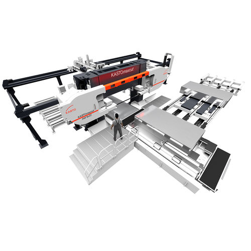Scie à ruban - KASTOmaxcut AM 8x22 - KASTO Maschinenbau GmbH & Co. KG - horizontale / pour aluminium / totalement automatique