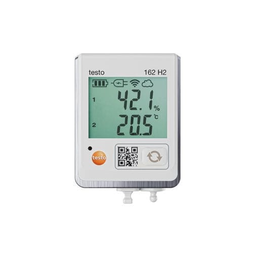 Enregistreur de données de température et d'humidité - 162 H2 - TESTO - sur réseau WLAN / en ligne / avec écran