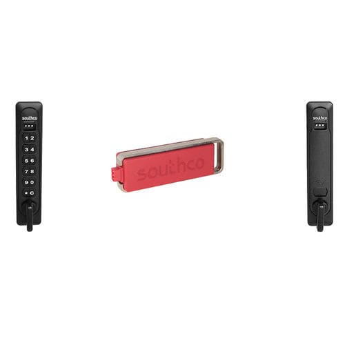 Système de verrouillage électronique - SC series - SOUTHCO - multi-point / pour porte