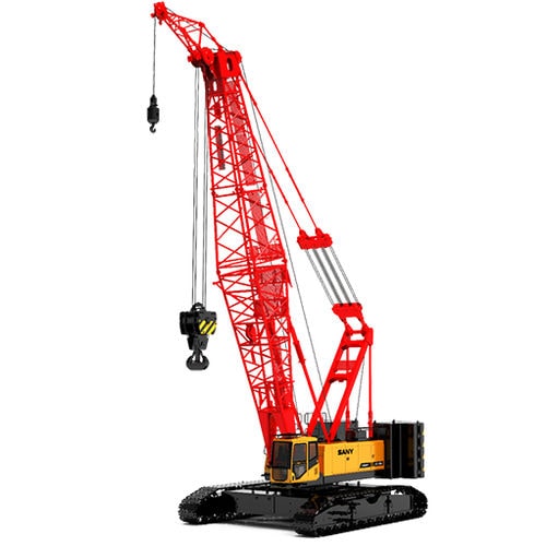 Grue sur chenilles - SCC1350A - SANY - à flèche / treillis / pour chantier