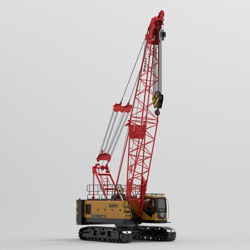 Grue sur chenilles - SCC600A - SANY - à flèche / treillis / pour chantier