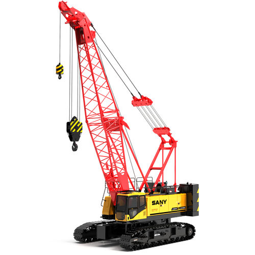 Grue sur chenilles - SCC1000A - SANY - à flèche / treillis / pour chantier