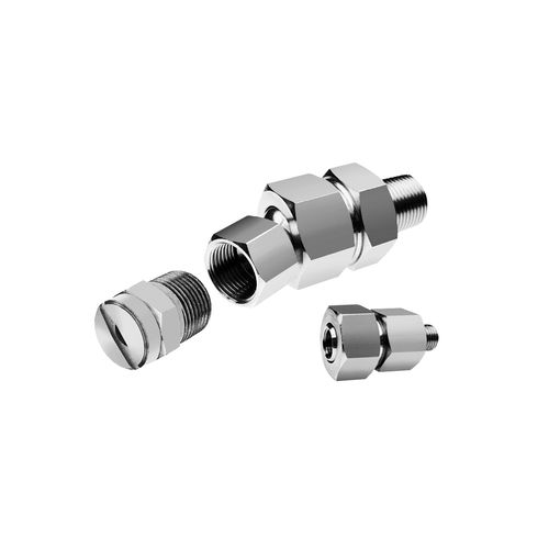 Raccord hydraulique - ZRA series - PNR Italia - à visser / en acier inoxydable / mâle