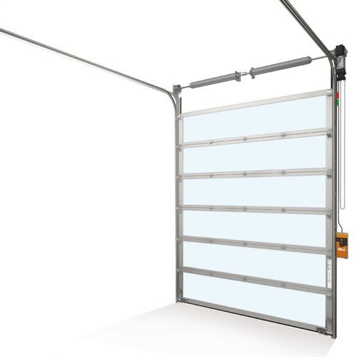 Porte sectionnelle - Panorama series - Promstahl WorldWide - en plastique / vitrée / pour l'intérieur