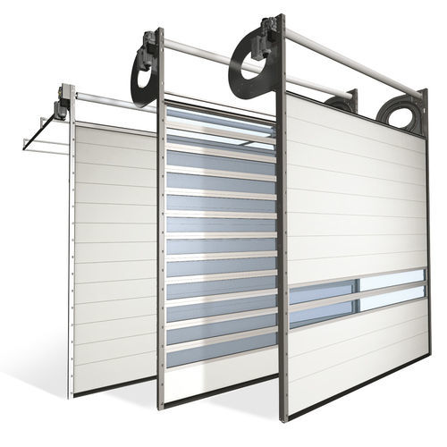 Porte sectionnelle - Helix / S600 - Promstahl WorldWide - à spirale / pour l'extérieur / pour l'industrie agroalimentaire