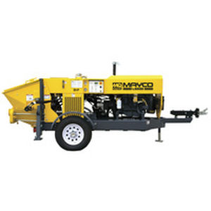 Pompe à béton montée sur remorque - Multiquip, Inc. - pour chantier / à piston