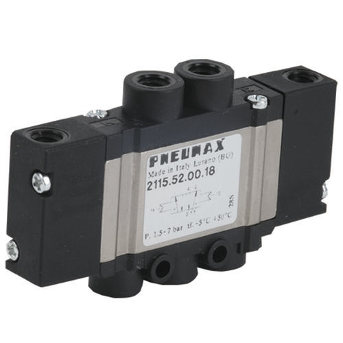 Distributeur pneumatique à tiroir - 21 series - PNEUMAX - actionné par solénoïde / 5 voies / en aluminium