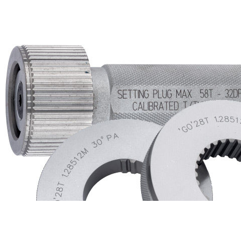 Calibre de contrôle de cannelures - 28T 1.2851M 30° PA series, 58T-32DP-37.5°PA - Baker Gauges India Private Limited
