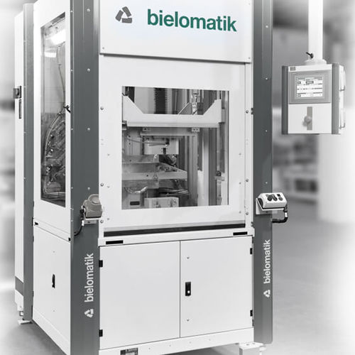 Machine de soudage à plaque chauffante - bielomatik GmbH - automatique / pour plastique / verticale