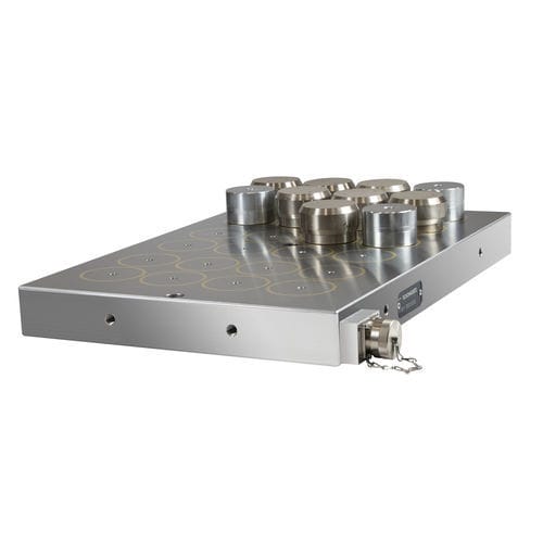 Plateau magnétique électropermanent - MILLTec EVO - MAG AUTOBLOK TECNOMAGNETE - rond / pour centre d'usinage / pour fraisage