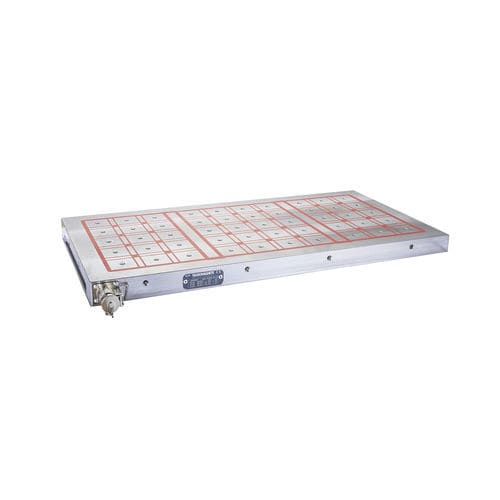 Plateau magnétique électro-permanent à pôles carrés - Quad Extra - MAG AUTOBLOK TECNOMAGNETE - rectangulaire / pour fraisage / pour centre d'usinage