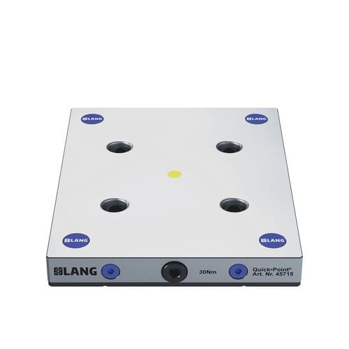 Unité de centrage et bridage au point zéro pour machine-outil - 45715 - LANG Technik - à plaque de serrage modulaire / à grande précision / pour usinage 5 axes