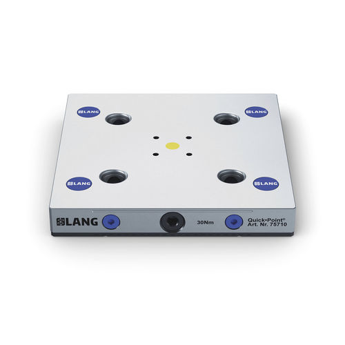 Unité de centrage et bridage au point zéro à plaques - 75710 - LANG Technik - mécanique / en acier / compacte