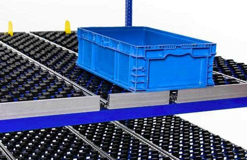 Rayonnage pour entrepôt de stockage - span track wheel bed - UNEX Manufacturing - dynamique / modulaire / réglable