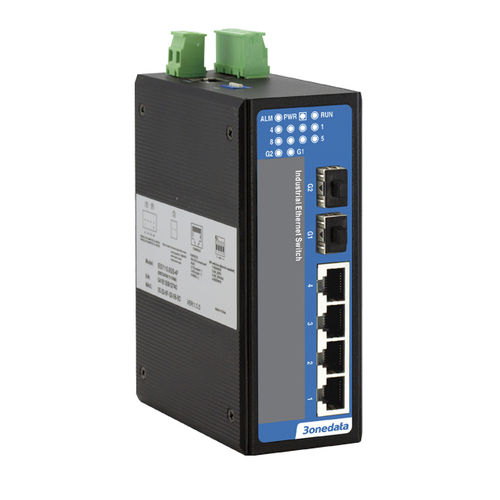 Commutateur Ethernet 6 ports - IES206 Series - 3onedata Co.,Ltd. - non administrable / gigabit / à montage sur rail DIN