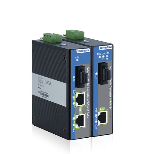 Convertisseur média - IPMC100 Series - 3onedata Co.,Ltd. - Gigabit Ethernet / industriel / PoE