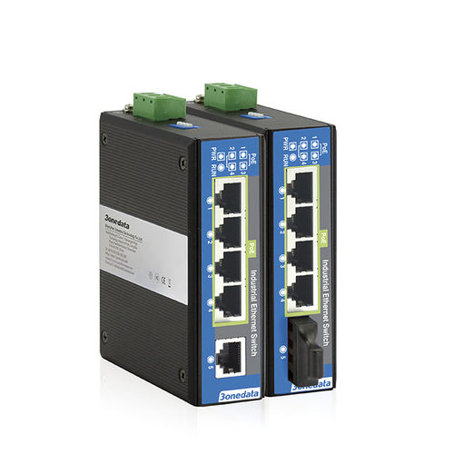 Commutateur Ethernet non administrable - IPS215 Series - 3onedata Co.,Ltd. - 5 ports / de niveau 2 / à montage sur rail DIN