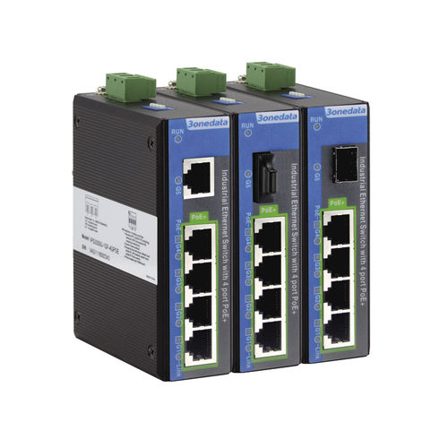 Commutateur Ethernet non administrable - IPS2000G Series - 3onedata Co.,Ltd. - 5 ports / Gigabit Ethernet / de niveau 2