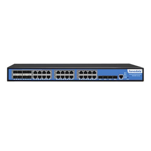 Commutateur Ethernet administrable - ICS5028G-4XGS-8GC - 3onedata Co.,Ltd. - 28 ports / Gigabit Ethernet / de niveau 3