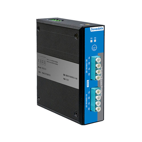 Convertisseur de fibre optique - IES2000-2BP-SS-LC-2P48 - 3onedata Co.,Ltd. - pour réseau à fibre optique / sur rail DIN / industriel