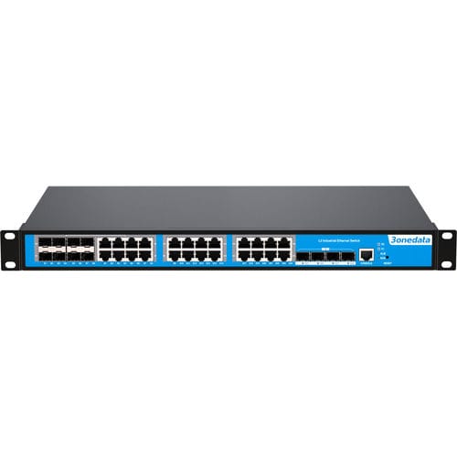 Commutateur Ethernet administrable - IES5328 Series - 3onedata Co.,Ltd. - 28 ports / Gigabit Ethernet / de niveau 2