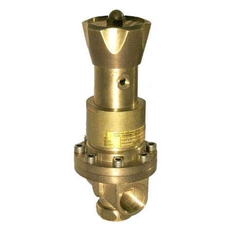 Régulateur de contre-pression air et gaz - B075 - IMF - à ressort / en laiton / en inox