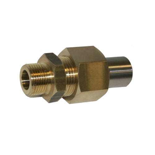 Raccord pour gaz - T series - IMF - à visser / en métal / en inox