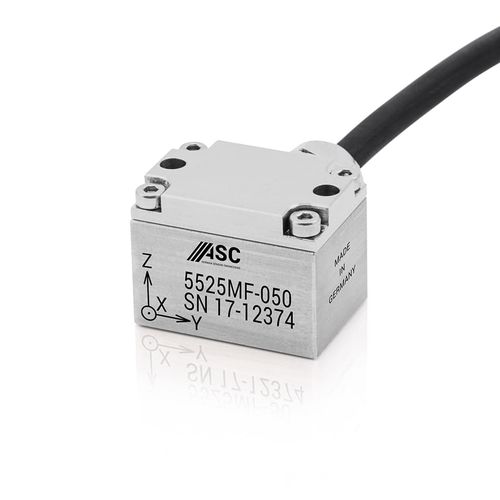 Accéléromètre triaxial - ASC 5525MF - ASC - capacitif / MEMS / analogique