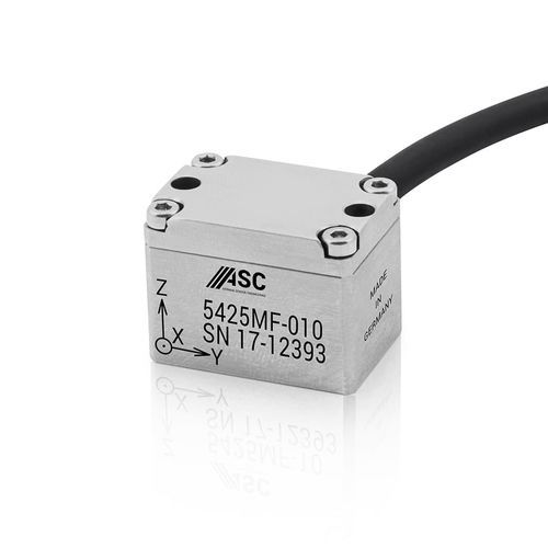 Accéléromètre triaxial - ASC 5425MF - ASC - MEMS / capacitif / durci