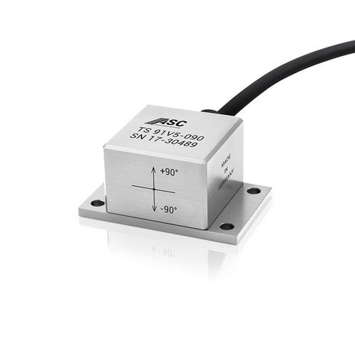 Inclinomètre mono-axe - ASC TS-91V5 - ASC - analogique / sortie de tension / capacitif