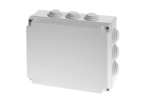 Boîte de dérivation murale - 310 x 240 x 120 mm, IP 54 | GR17256 - GEROS - étanche / en plastique / avec membranes élastiques