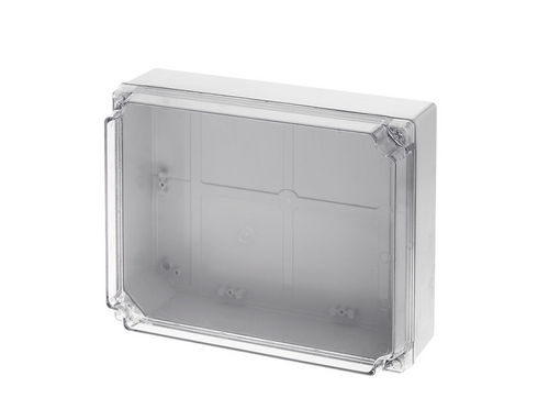 Boîte de dérivation murale - 310 x 240 x 120 mm, IP 65 | GR17284  - GEROS - IP65 / en polycarbonate / avec couvercle transparent