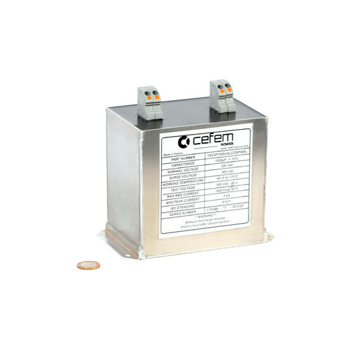 Condensateur de traction - Cefem Group - à film de polypropylène métallisé / encapsulé / module