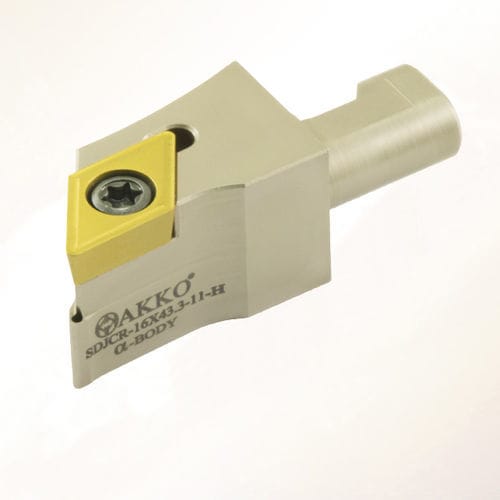 Porte-outil ISO - SDJC series - AKKO CUTTING TOOLS - à vis de réglage / pour l'usinage / pour tournage externe