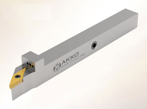 Porte-outil ISO - SVJC series - AKKO CUTTING TOOLS - à vis de réglage / pour l'usinage / pour tournage externe