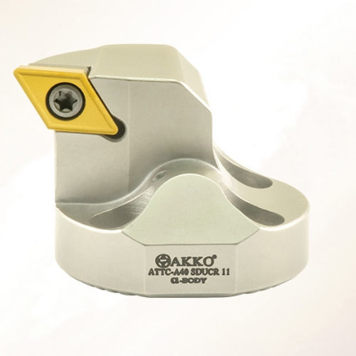 Porte-outil ISO - SDUC series - AKKO CUTTING TOOLS - à vis de réglage / pour l'usinage / antivibrations