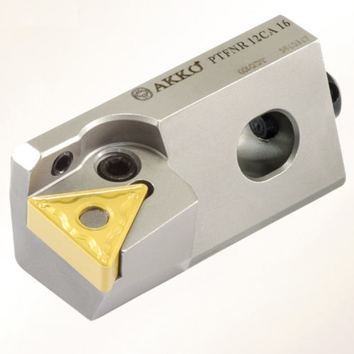Porte-outil ISO - PTFN series - AKKO CUTTING TOOLS - à vis de réglage / pour l'usinage