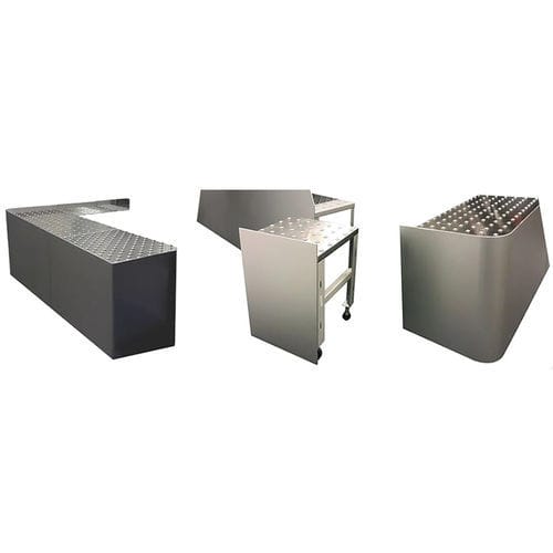 Table de travail en acier inoxydable - Omnitrack - de laboratoire