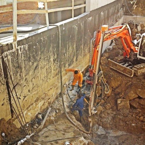 Outil de forage pour excavateur - 25A - Junttan Oy - pour fondation