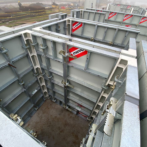 Coffrage modulaire - EcoAs  - MEVA Schalungs-Systeme - allégé / de voiles / de poteaux