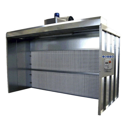 Cabine de poudrage ouverte - ZINCO SEC ECO - GGE srl - à filtre sec / à cyclone / automatique